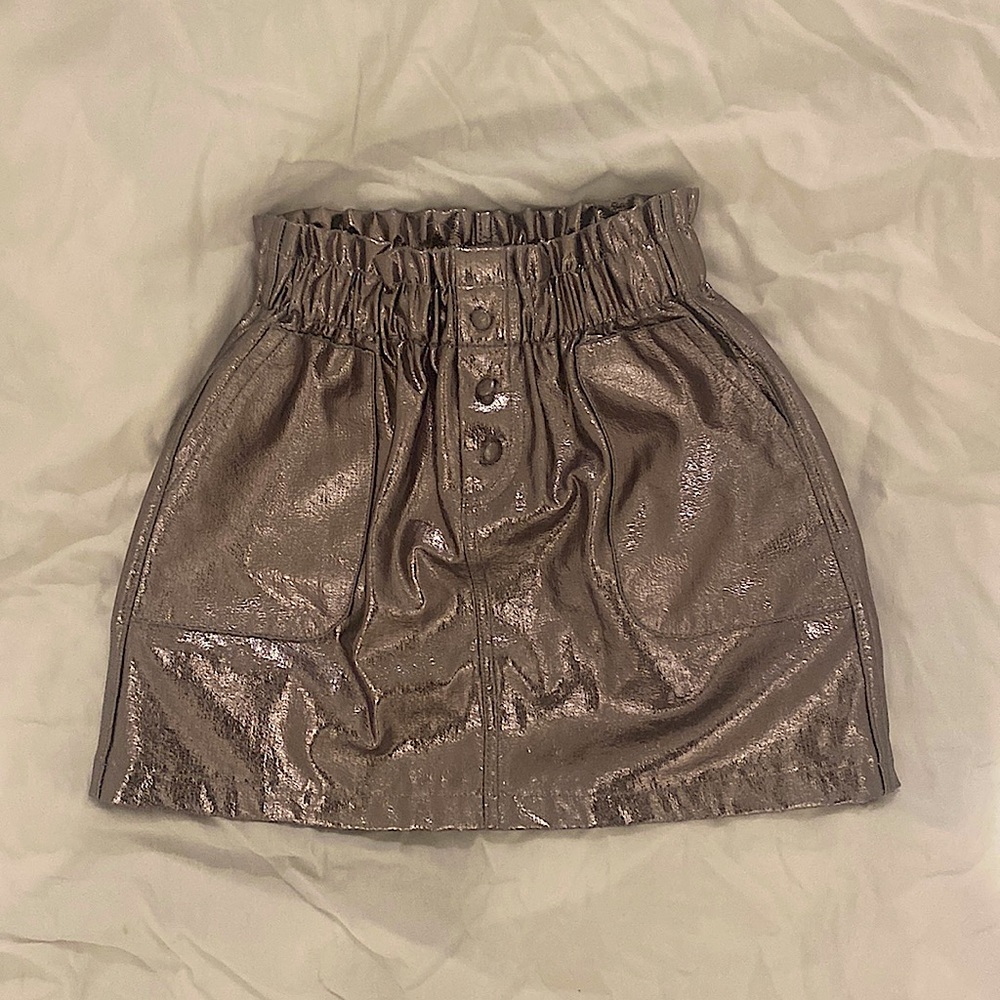 Zara kids size 8, silvery metallic skirt